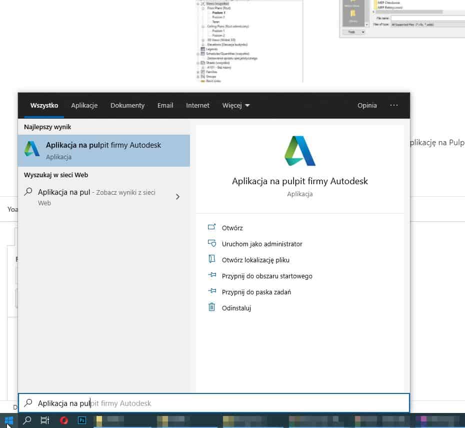 aplikacja na pulpit autodesk